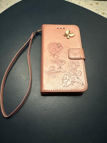 iPhone 12 Hoesje - Roze met Bloemen