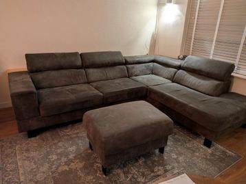 GRATIS Hoekbank antraciet!