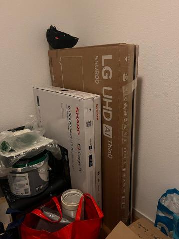Twee TV dozen (43 en 55 inch) voor verhuizing