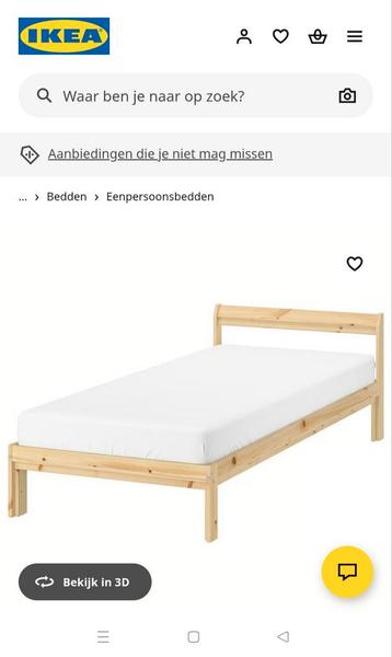 Gratis!! Houten Eenpersoonsbed