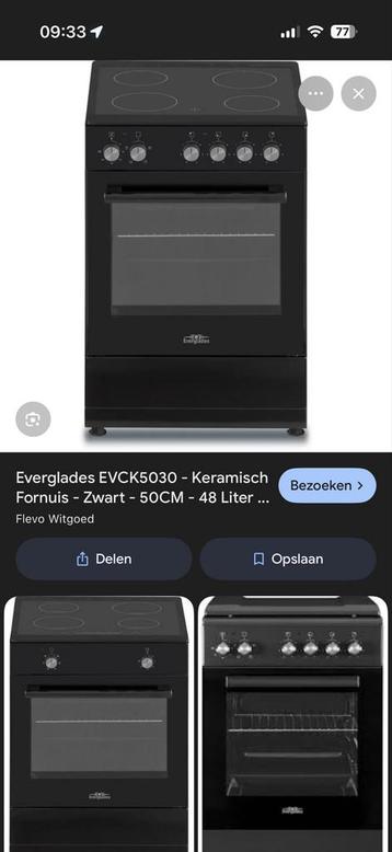 Everglades keramisch fornuis met oven