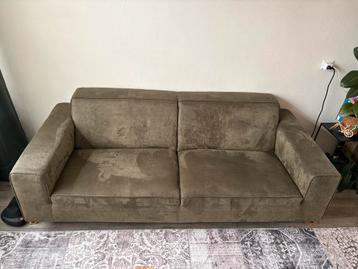 Mooie mosgroene bank - 220cm lang