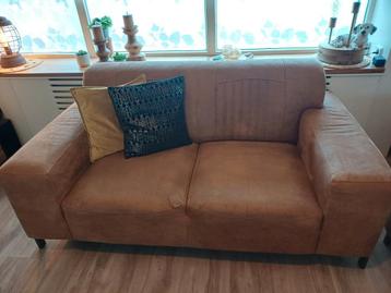 Cognac kleur 2 en 2,5 zits banken