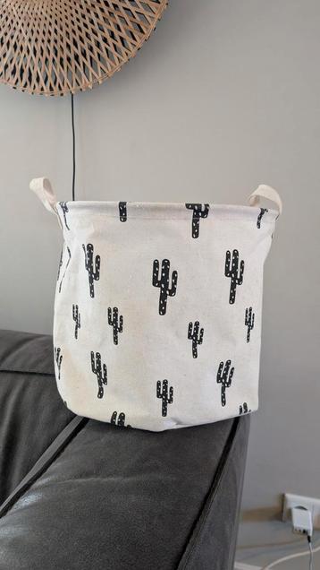 Leuke opbergmand met cactus print