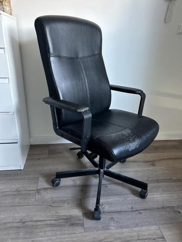 Bureaustoel, zwarte comfortabele computerstoel