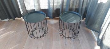 Leuke set van 2 bijzettafeltjes
