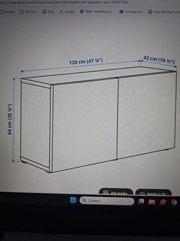 gratis twee witte Ikea kasten