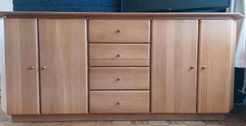 Strak eiken dressoir - 220 cm breed