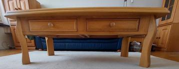 Eikenhouten salontafel - 132x68x45 cm