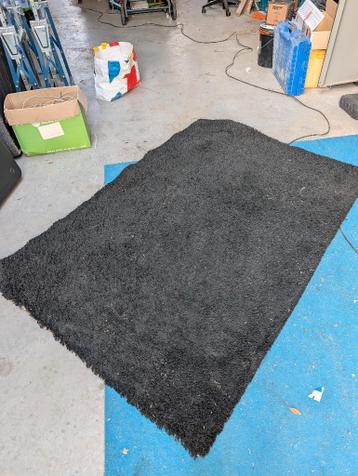 Zwart kleed vloerkleed