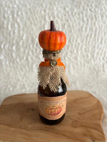 Sierfles met pompoen hoogte 24 cm