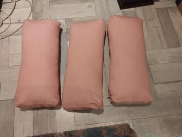 3 roze kussens - 23x53 cm