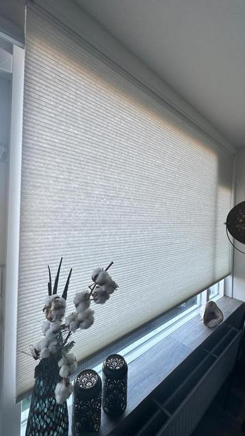 Plissegordijn off white/beige 223x180-200cm