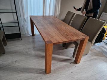 Stevige houten tafel 190x90cm - Gratis af te halen