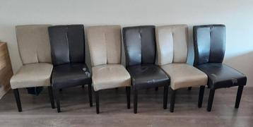 Eetkamerstoelen, 6 stuks, opknappers