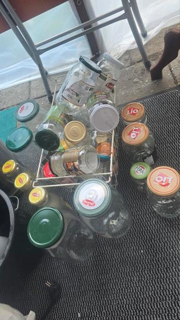 Glazen potten in diverse maten