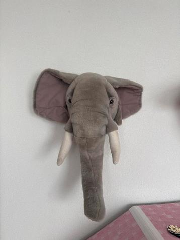 Olifant Wandknuffel - Decoratie voor de kinderkamer