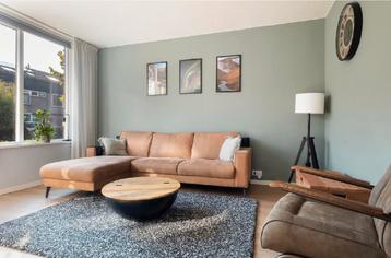 Bruine hoekbank 260x160cm - kleine beschadiging