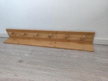 Houten Wandkapstok met 6 Haken