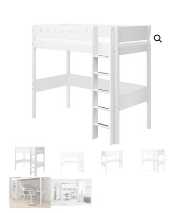 GRATIS ALLEEN VANDAAG Flexa white modulair bed - hoogslaper