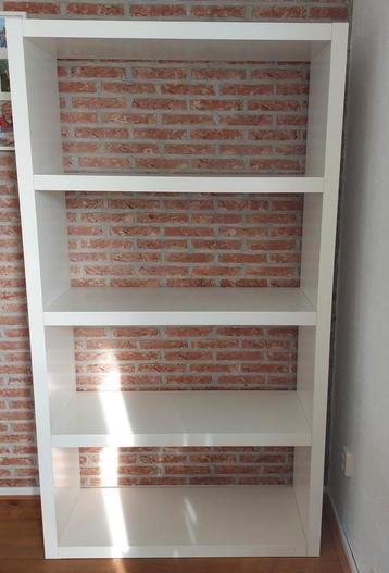 Malm boekenkast 1x2 m wit