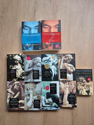 Boekenpakket: 11 thrillers van Nicci French & Stieg Larsson