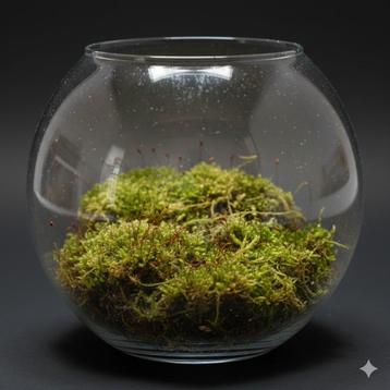 Begroeide steentjes met echt mos.