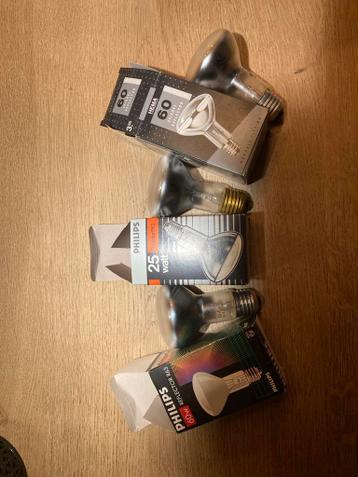 Vintage Reflector Lampen - Philips & HEMA