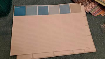 Papieren bureauplanner - 2 stuks