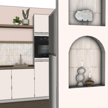 Aangeboden interieurontwerp & 3d Sketchup visualisatie