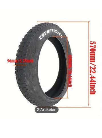 Fatbike banden 20x4.0 nieuwe VERKOCHT