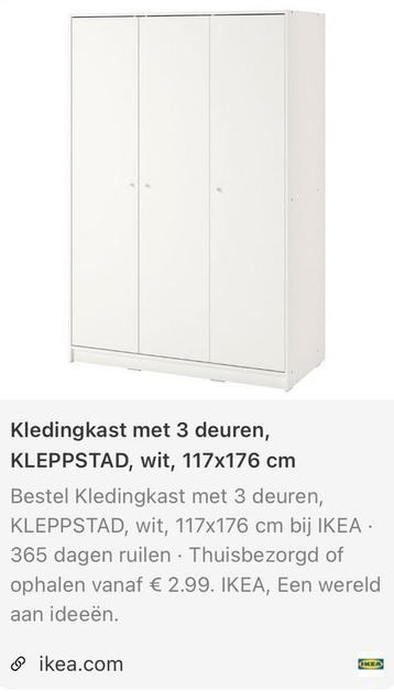 Witte ikea kast Kleppstad
