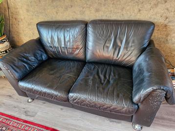 Gratis Bankstel, leer, 2 pers.