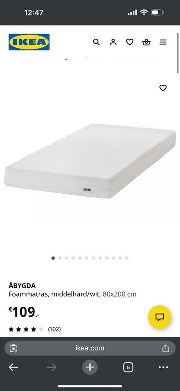 2x ÅBYGDA IKEA Mattress (80x200)