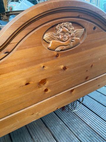 Grenen Hemelbed met Engel