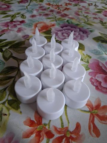 LED theelichten, set van 12 (exclusief batterijen)