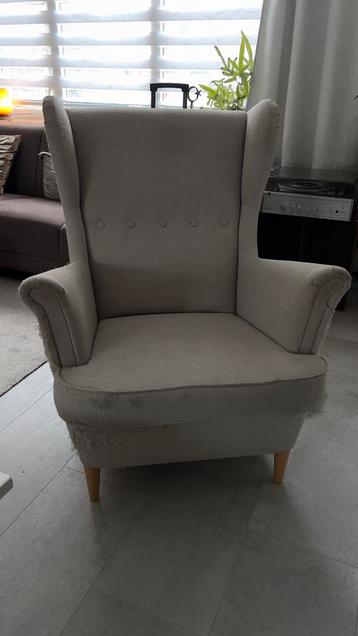Gratis grijze Strandmon IKEA fauteuil - Gebruikt