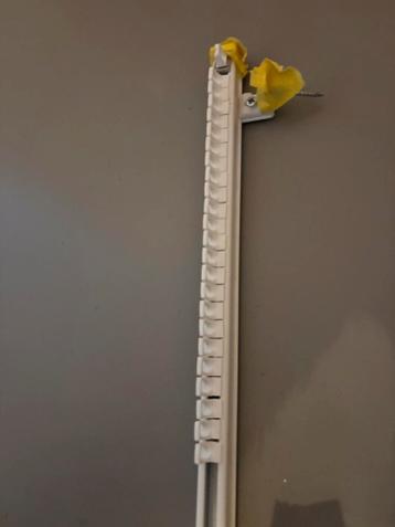 Gordijnrails wit 2,5 meter