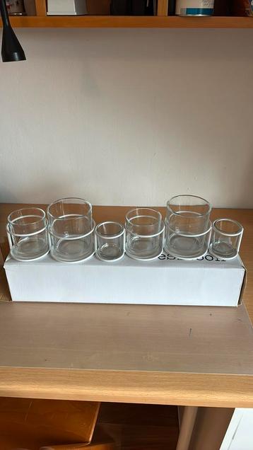 Vaasjes of waxinelichtjes houder