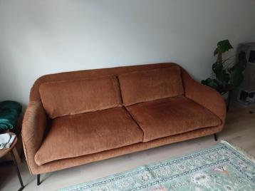 Goossens 2,5-zits bank - Roestbruin