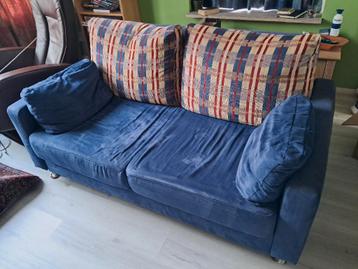 Blauwe Slaapbank/ Tweepersoonsbank