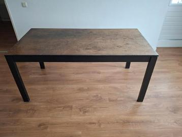 Houten eettafel 160x80