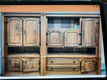 Gratis eiken kast - 2 delen