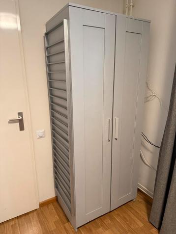 Gratis! Kledingkast grijs Ikea Brimnes 2 deuren