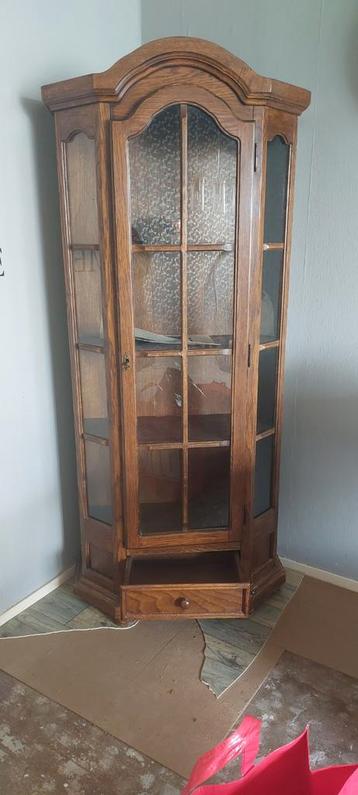 Eiken Salon/Eetkamer Tafel, Hoek Kast & Dressoir