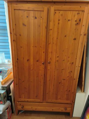 Grenen hang/leg kast