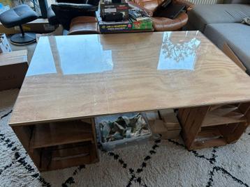 unieke zelfgemaakte koffietafel