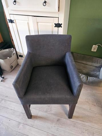 4 grijze eettafel stoelen