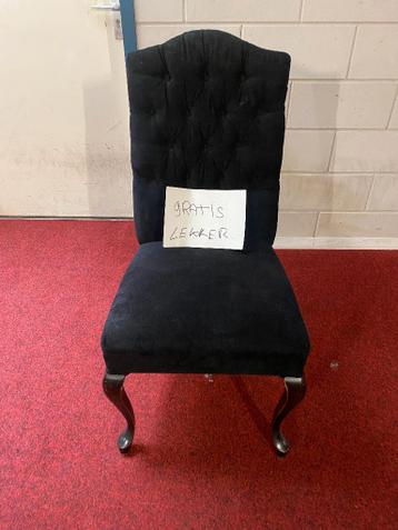 Stoel velours stof gratis op te halen