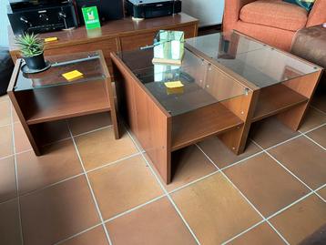 Salontafel en bijzettafel, gratis